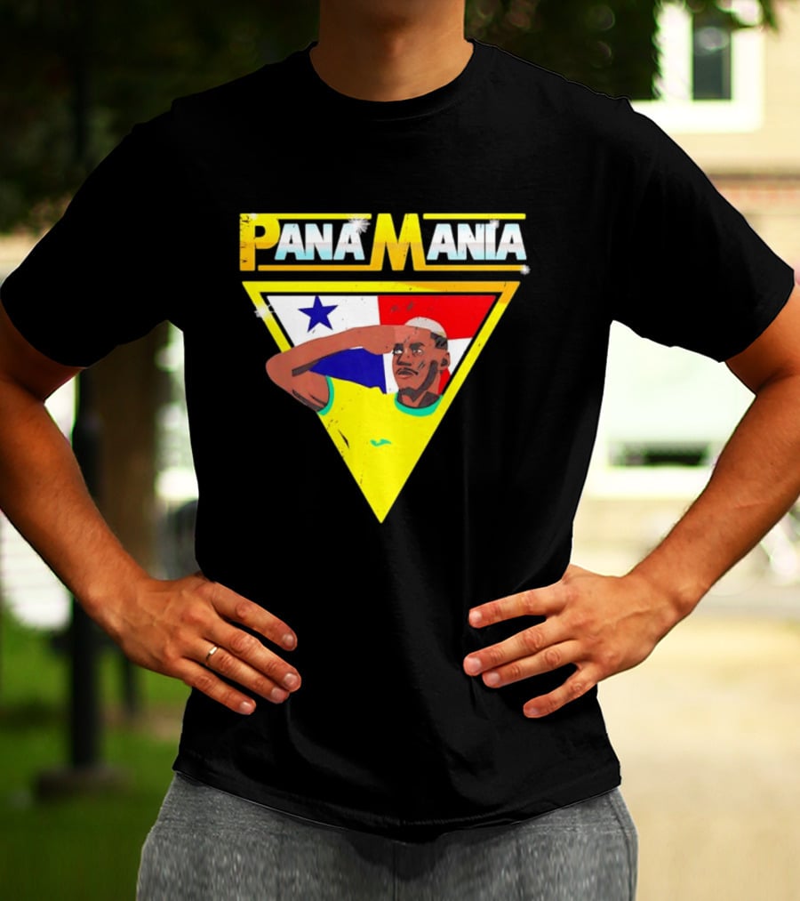 Pana Mania José Córdoba Salute Panama Flag Triangle T-Shirt