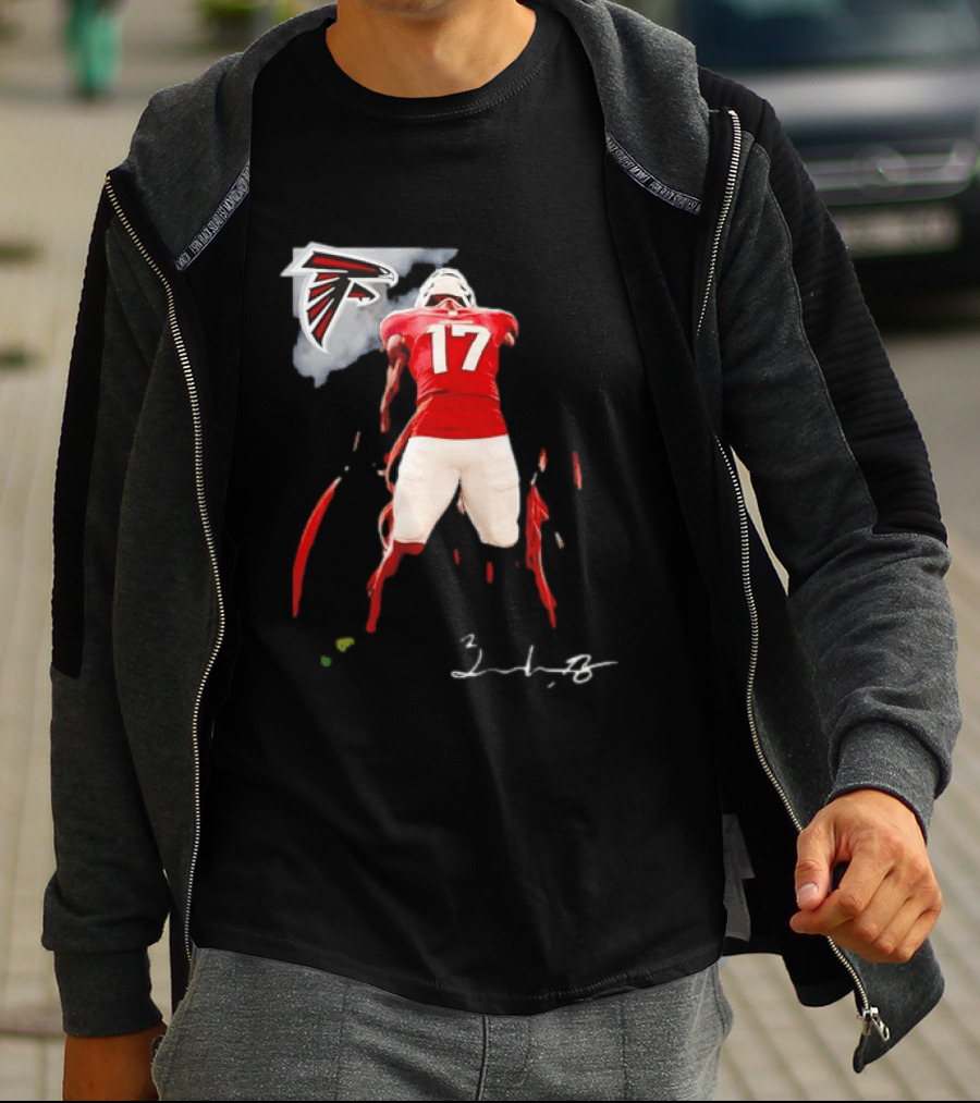 Atlanta Falcons Rookie Zachariah Branch Number 17 T-Shirt