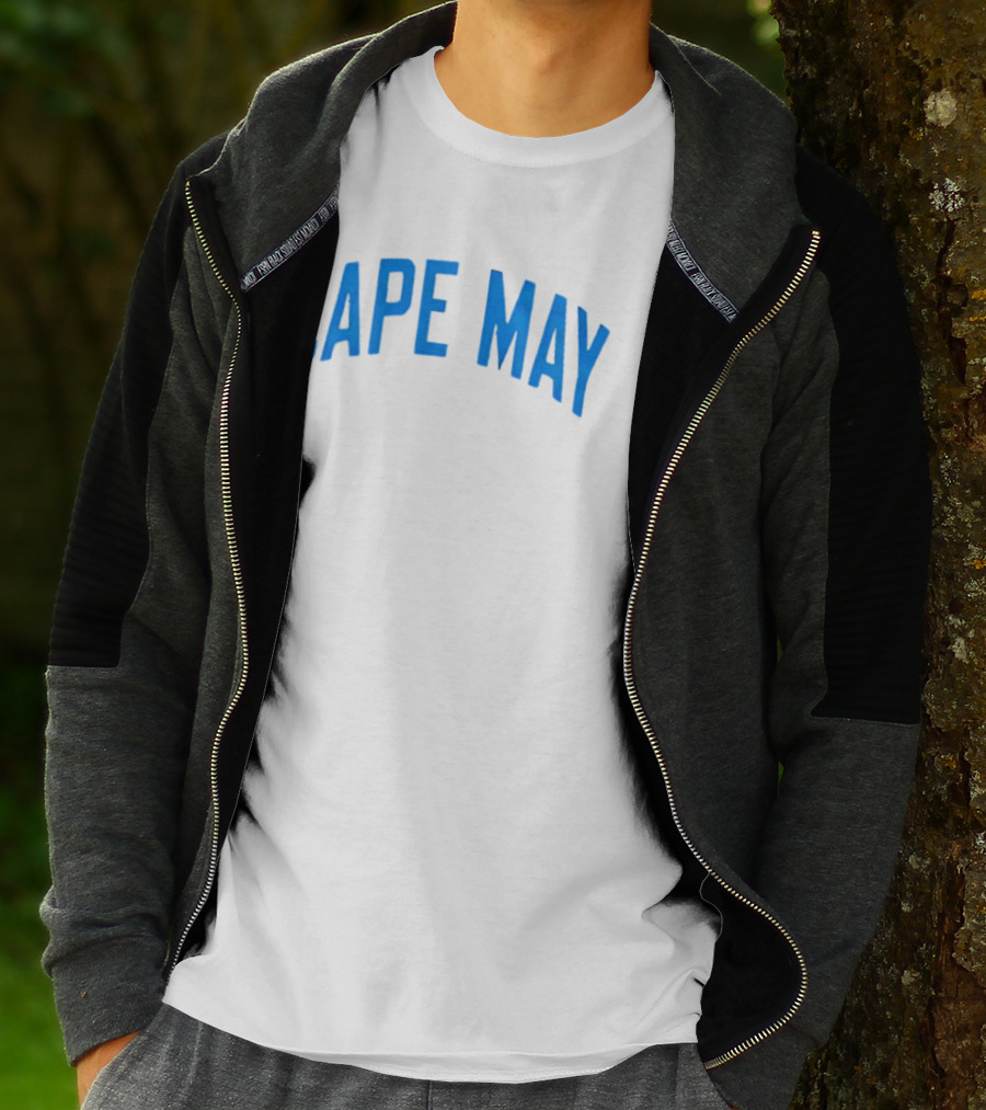 Cape May Beach Vacation Crewneck Cozy T-Shirt