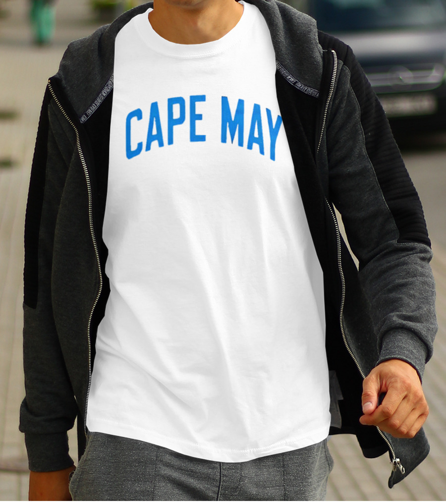 Cape May Beach Vacation Crewneck Cozy T-Shirt