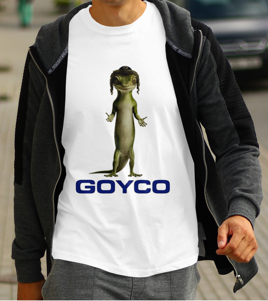 Goyco Lizard With Kippah And Payot T-Shirt