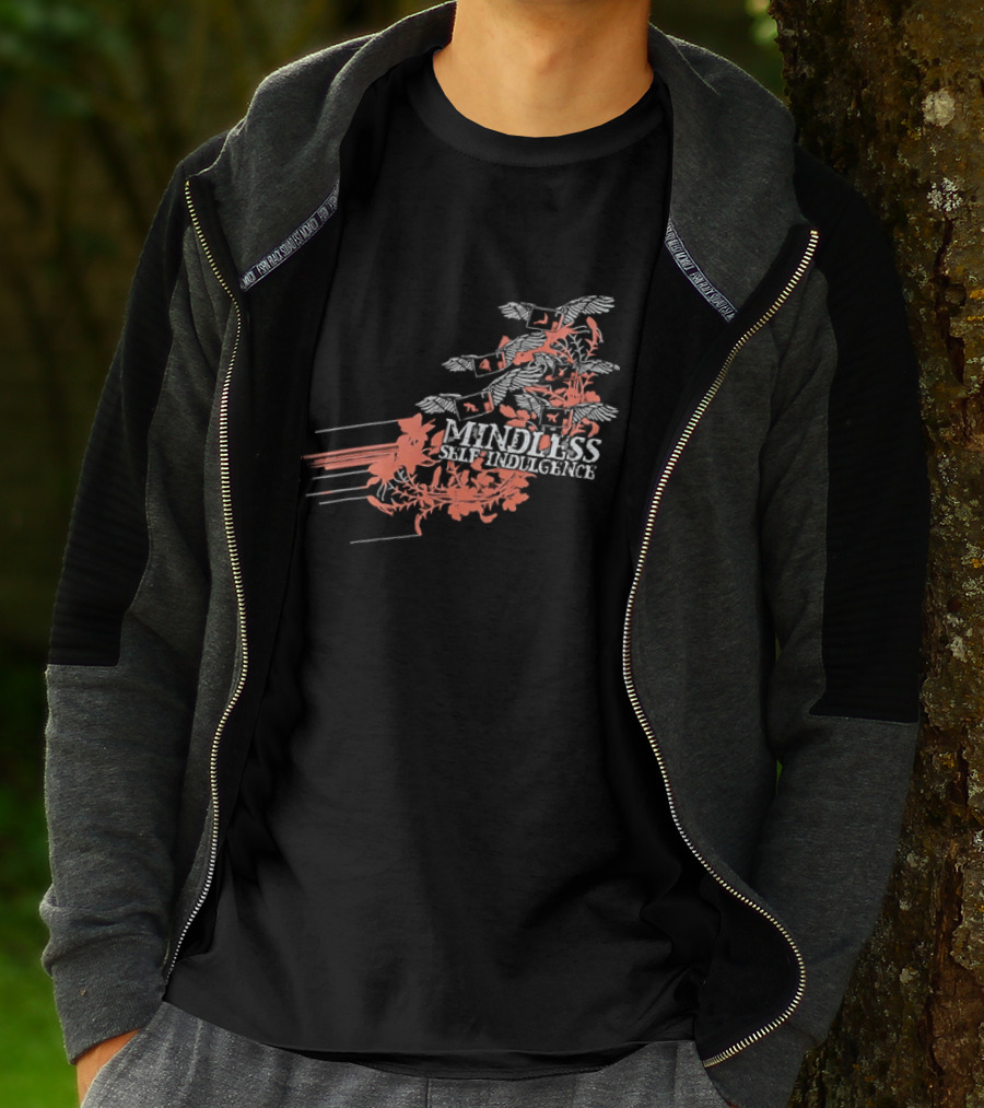 Band Mindless Self Indulgence Flying Monitors Floral Motifs T-Shirt