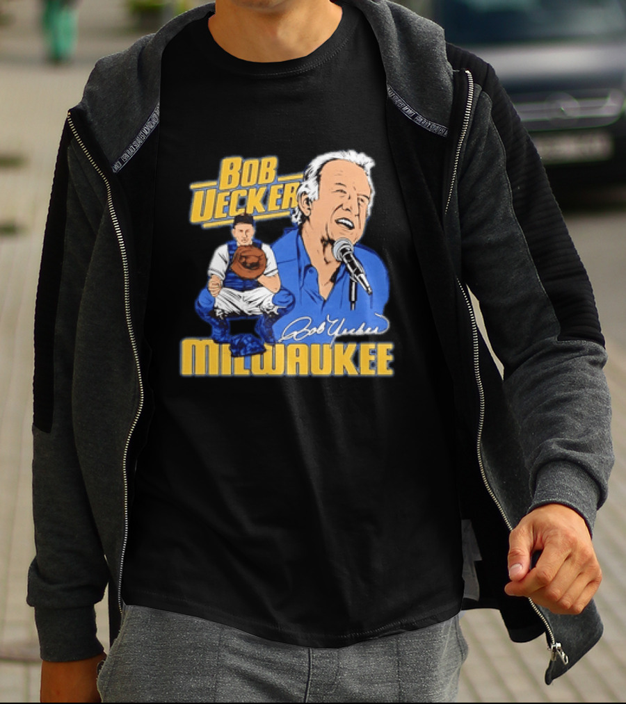 Bob Uecker Milwaukee Catcher Microphone 2026 T-Shirt