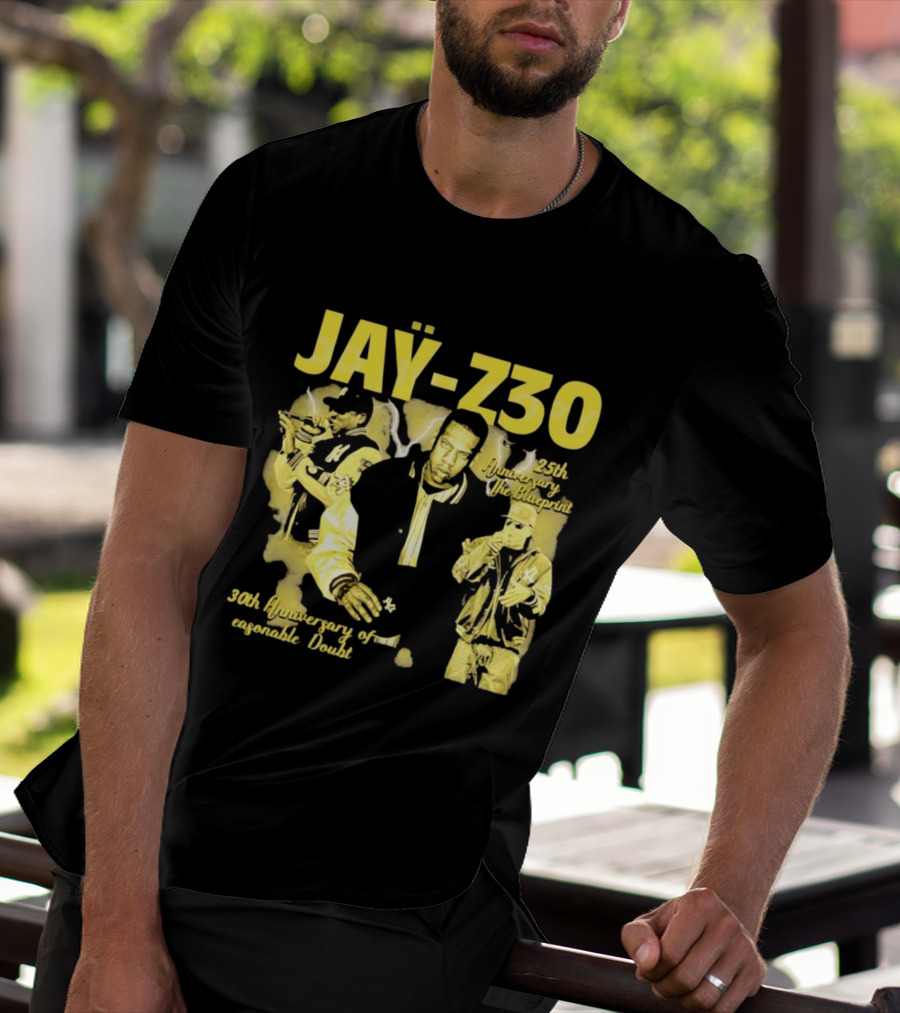 Jay Z30 Celebrating 25th Anniversary The Blueprint 30th Anniversary Reasonable Doubt T-Shirt