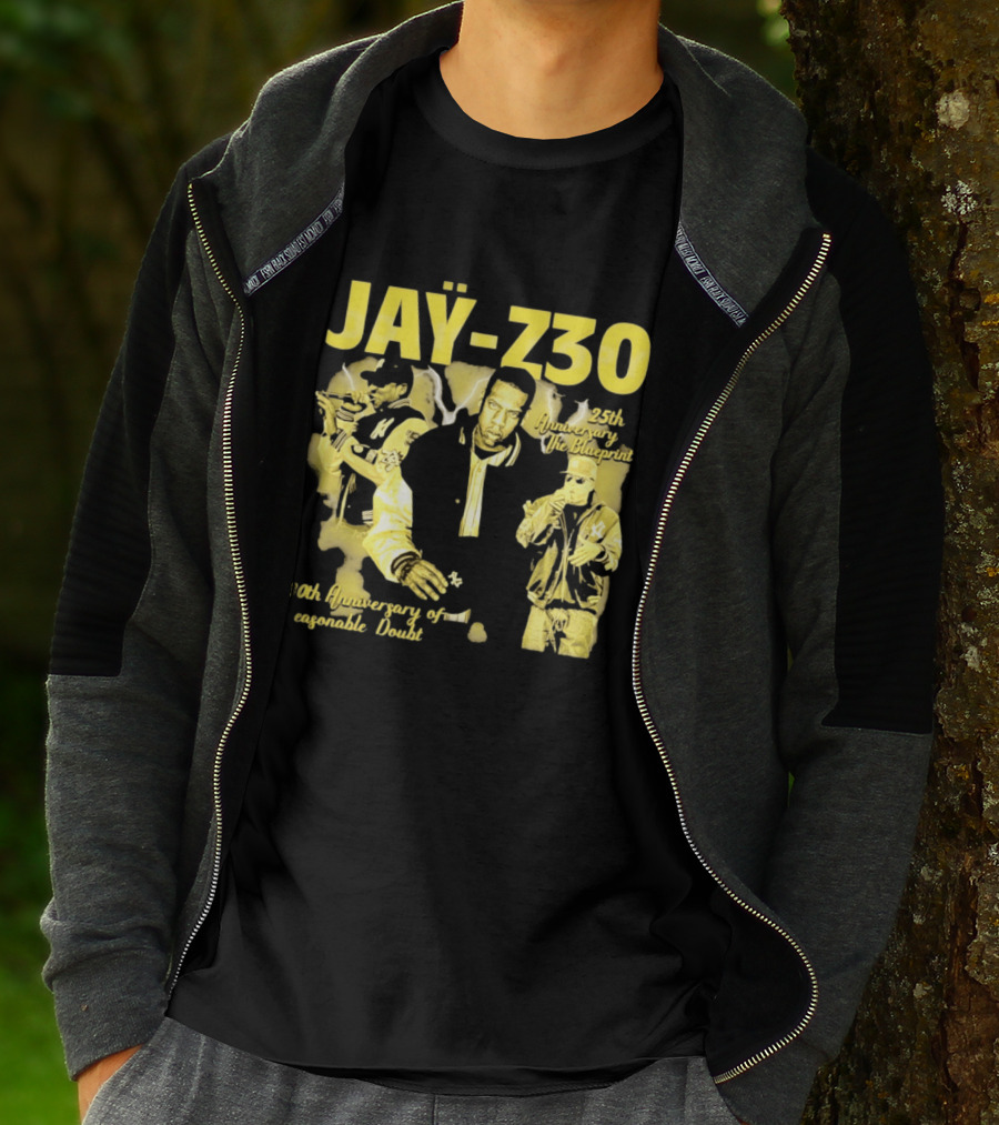 Jay Z30 Celebrating 25th Anniversary The Blueprint 30th Anniversary Reasonable Doubt T-Shirt