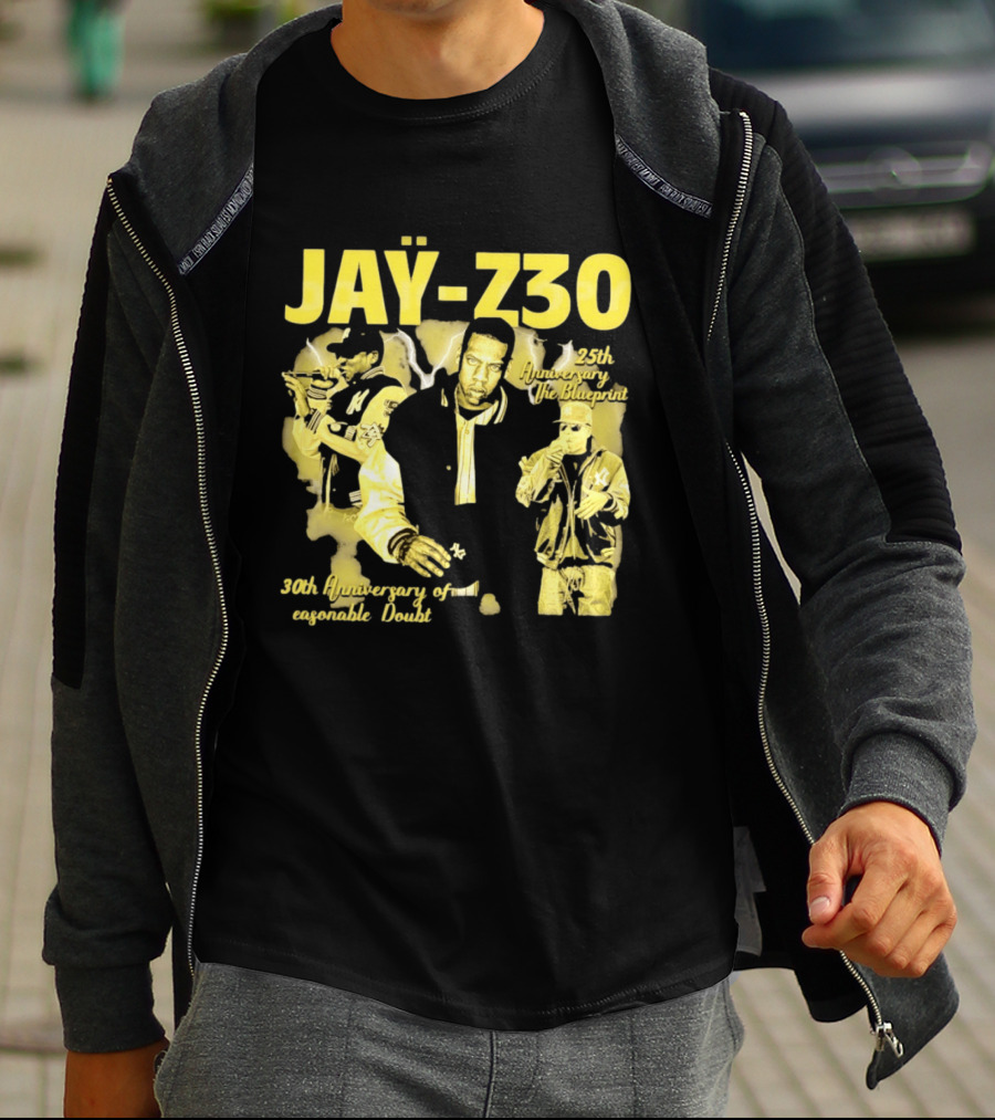 Jay Z30 Celebrating 25th Anniversary The Blueprint 30th Anniversary Reasonable Doubt T-Shirt