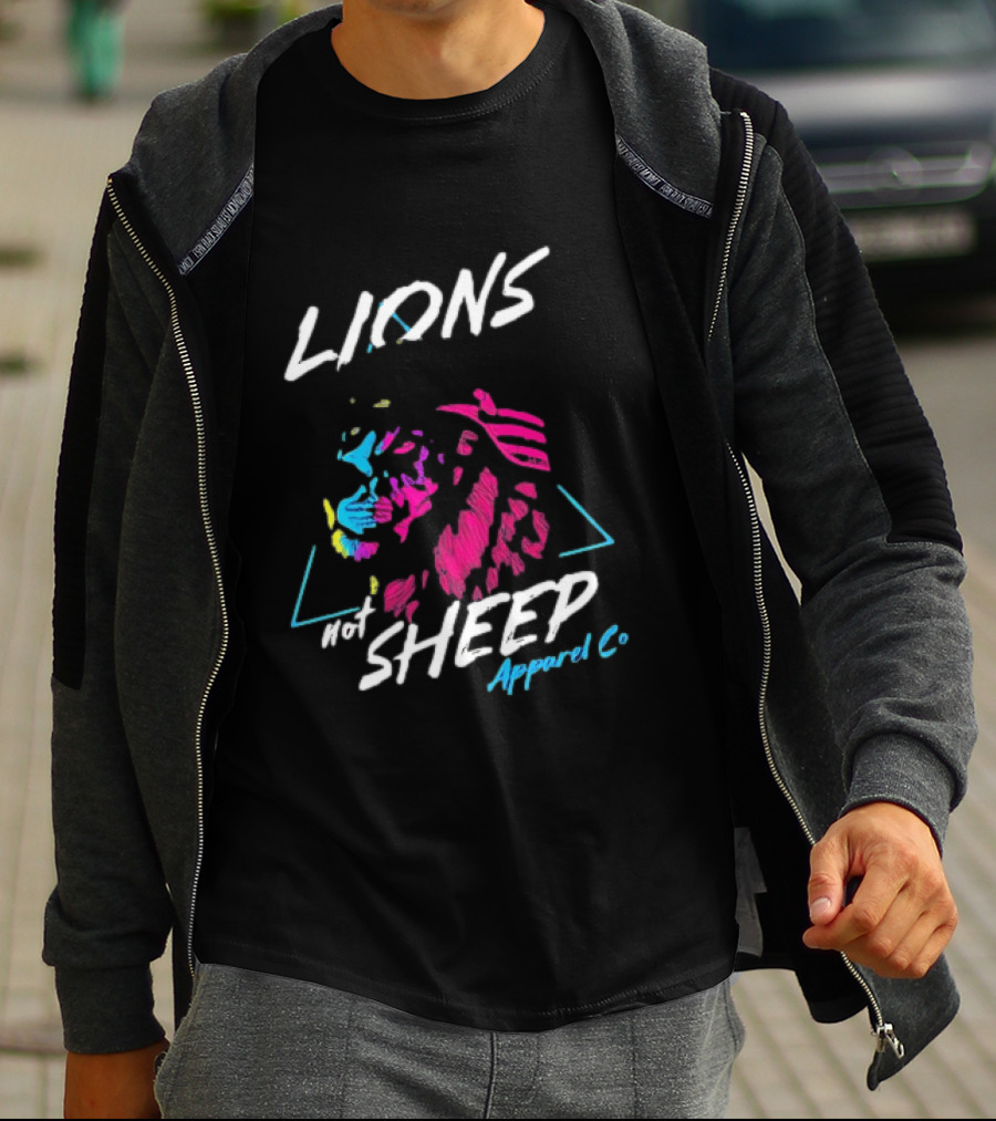 Lions Not Sheep Apparel Co Helmeted Lion T-Shirt