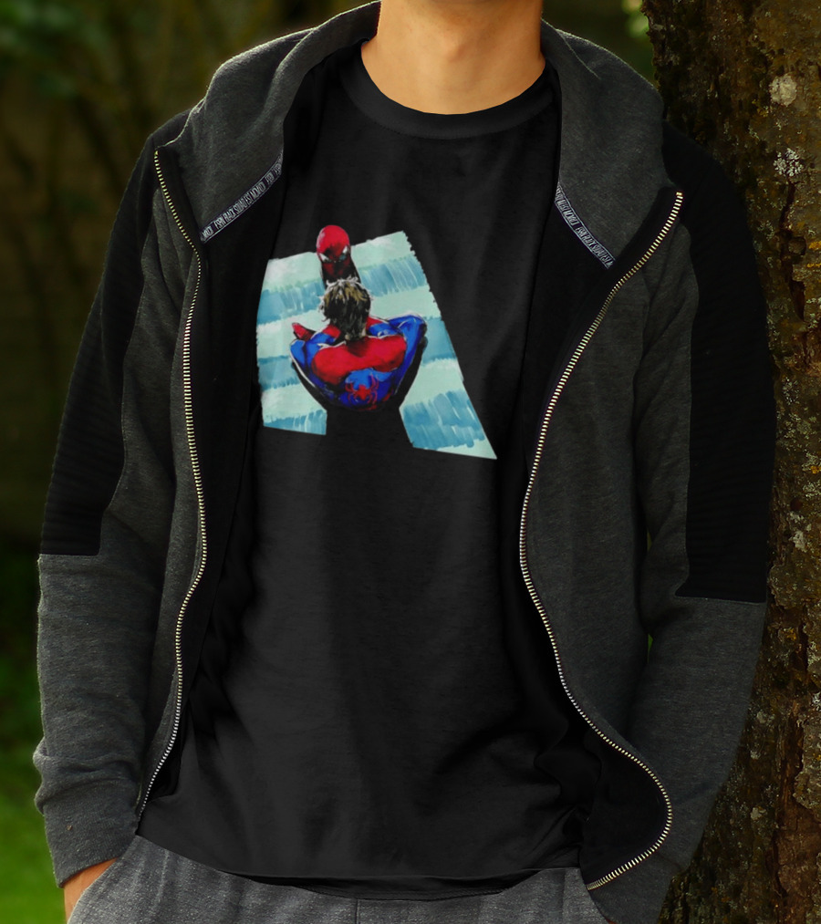 Spider Man Peter Parker Marvel Cinematic Universe Dual Perspective T-Shirt