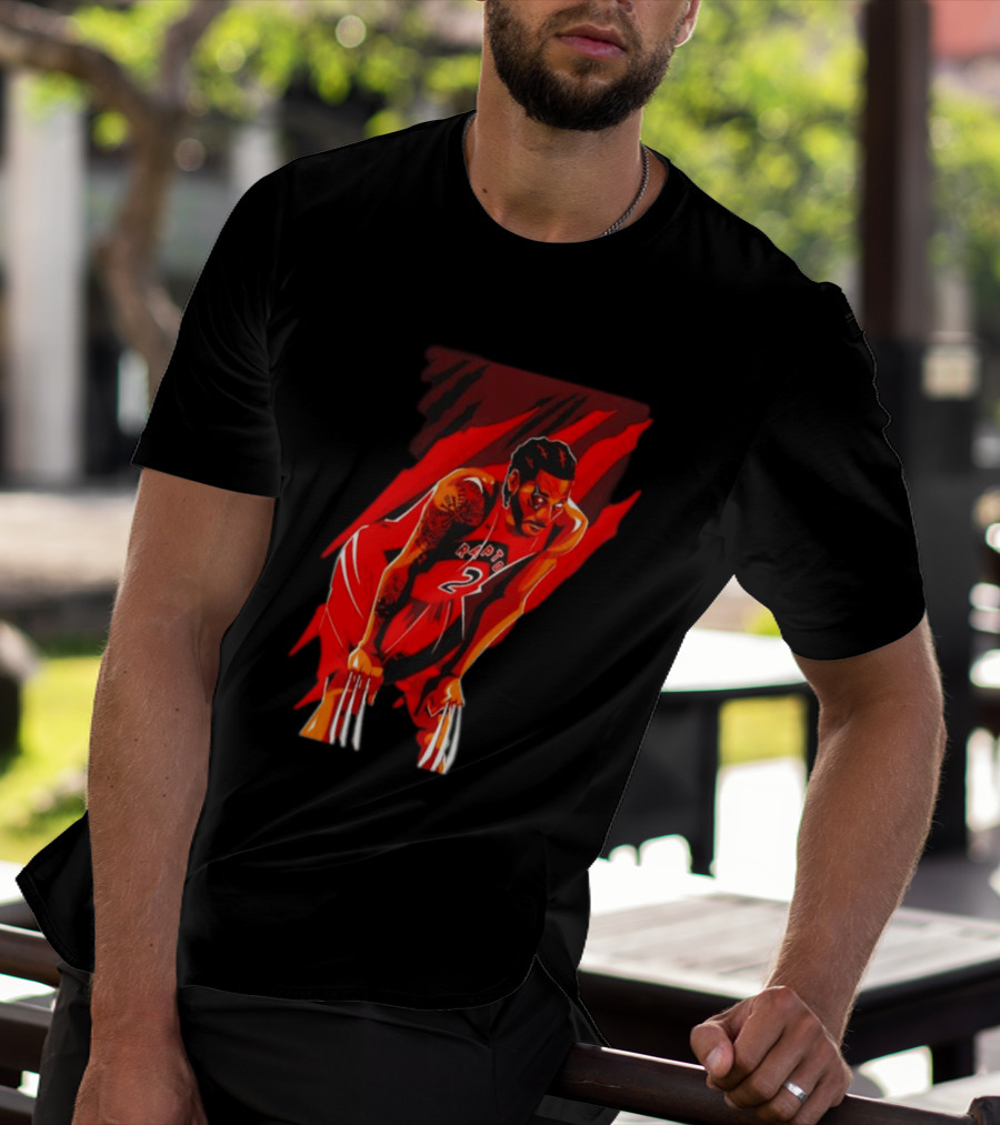 Kawhi Leonard Wolverine Claws Toronto Raptors 2 Jersey Return T-Shirt