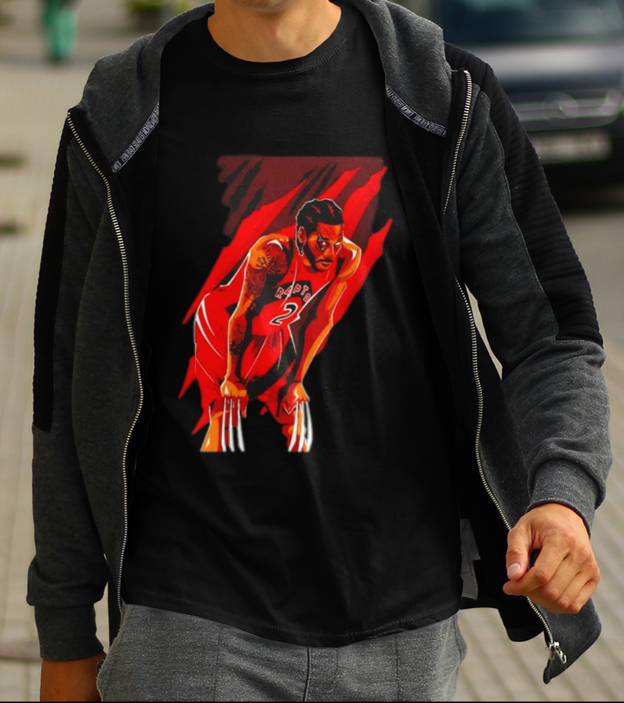 Kawhi Leonard Wolverine Claws Toronto Raptors 2 Jersey Return T-Shirt