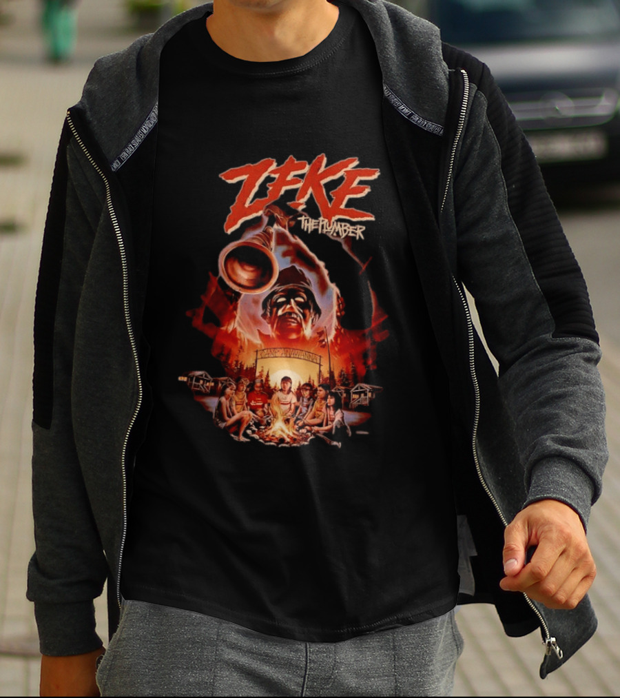 Zeke The Plumber Camp Anawanna Salute Your Shorts Horror Movie Mashup T-Shirt
