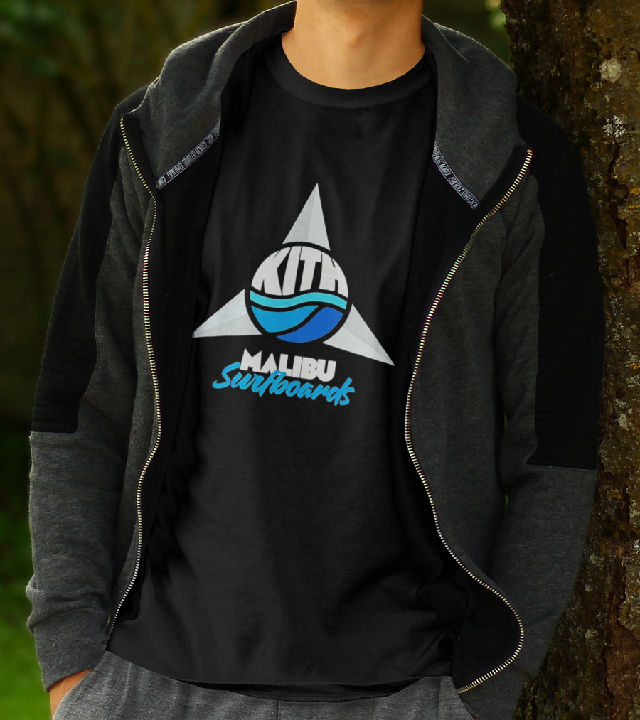 Kith Malibu Surfboards Triangular Wave Aesthetic T-Shirt