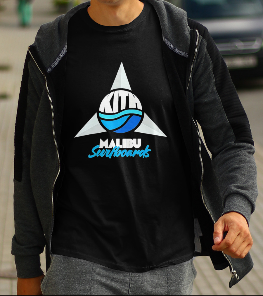 Kith Malibu Surfboards Triangular Wave Aesthetic T-Shirt