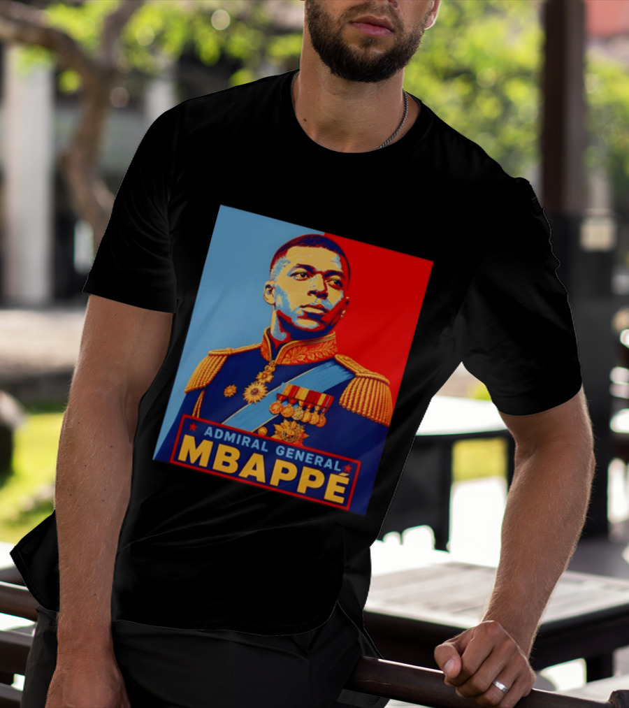 Admiral General Mbappe Propaganda Football T-Shirt