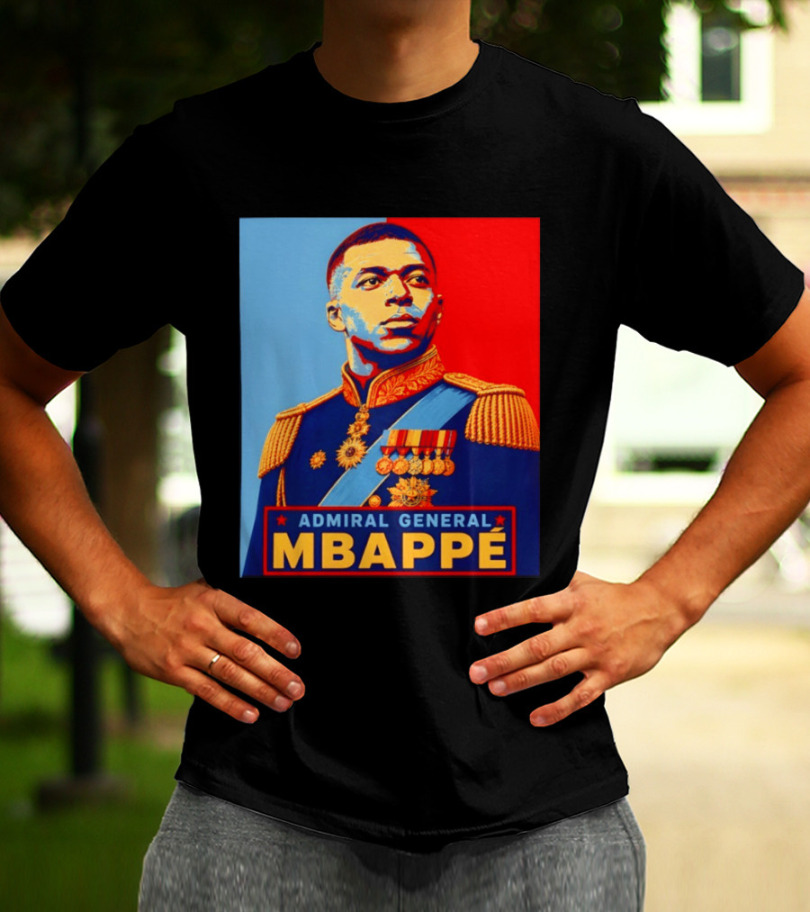 Admiral General Mbappe Propaganda Football T-Shirt