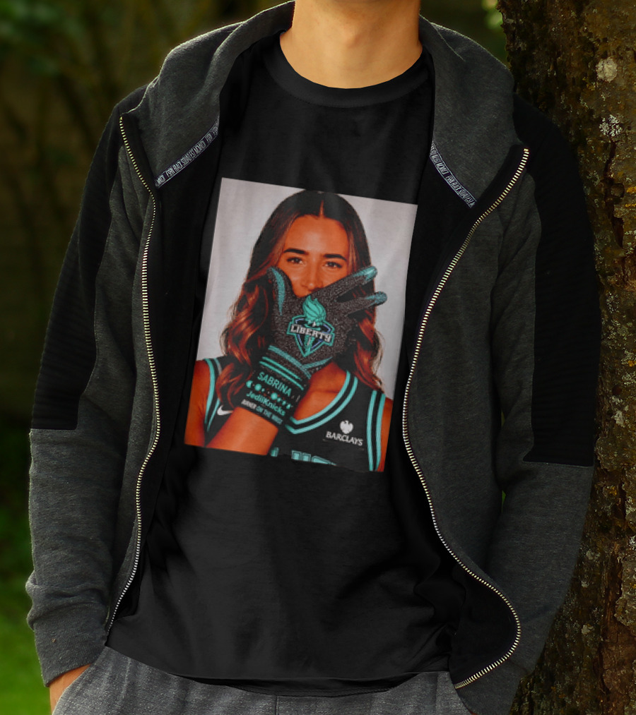 Sabrina Ionescu New York Liberty Barclays Burner Like Brunson IceMan T-Shirt