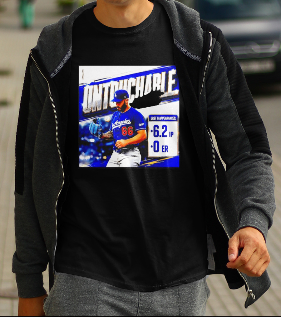 Los Angeles 66 Untouchable Last 6 Appearances 6.2IP 0ER T-Shirt