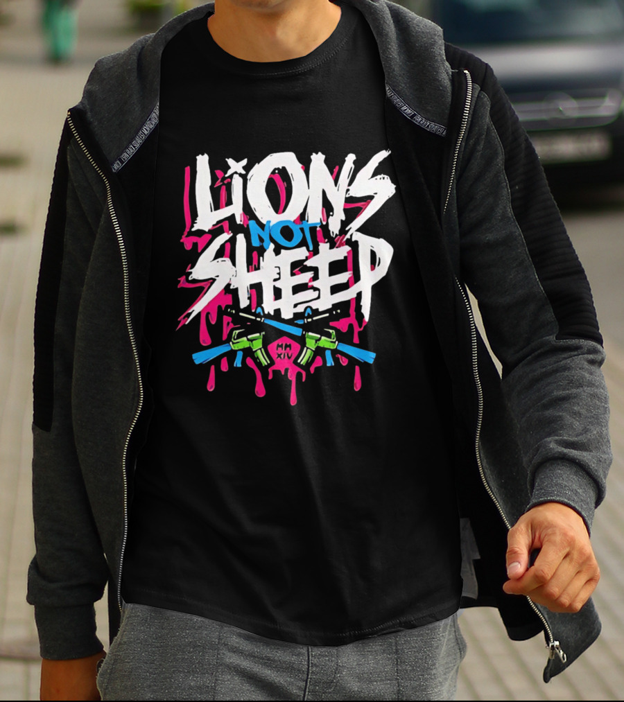 Lions Not Sheep MM XIV AR 15 Rifles T-Shirt