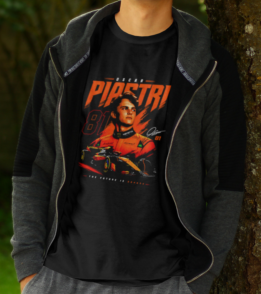 Oscar Piastri 81 McLaren Formula 1 The Future Is Orange T-Shirt