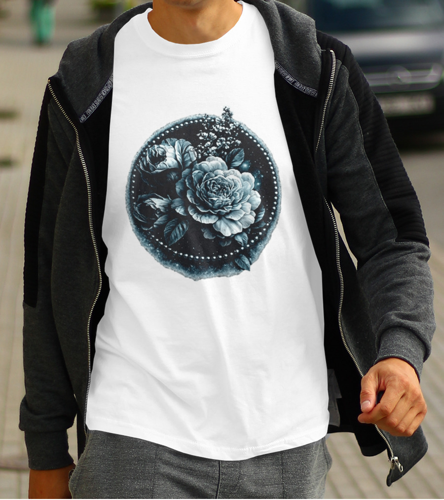 Cape Fear Nevaeh Valentine Floral Muscle Peonies T-Shirt