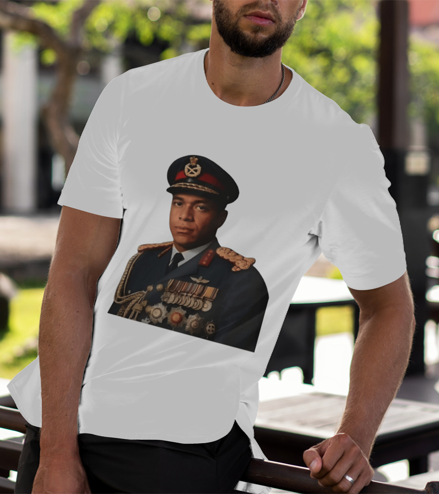 Kylian Mbappe Military Uniform Meme T-Shirt