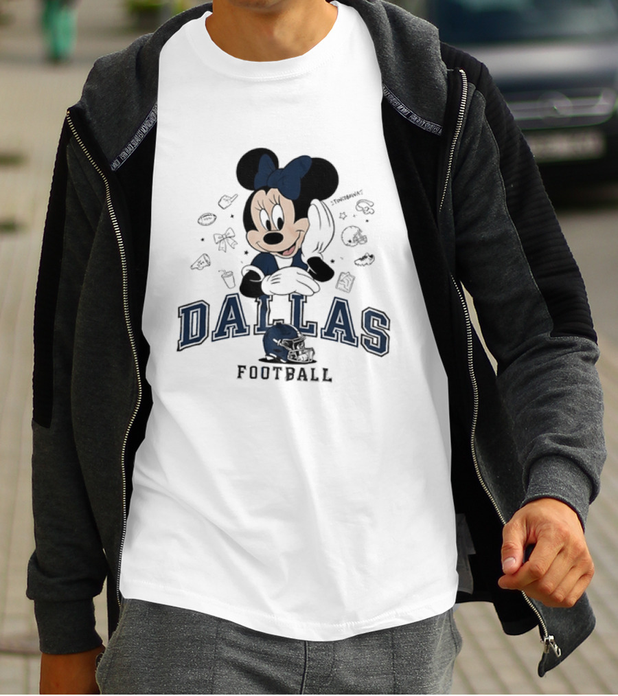 Dallas Cowboys Minnie Mouse Football Collaboration T-Shirt