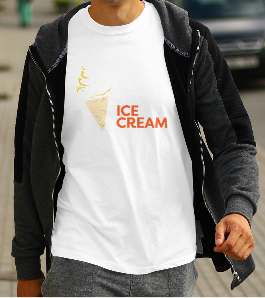 My Blood Type Is Ice Cream Vitalant Fun Cone T-Shirt