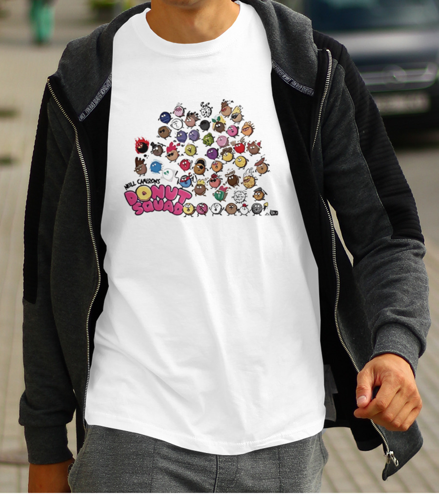 Mel Chenas Donut Squad Cute And Colorful Animated Characters T-Shirt