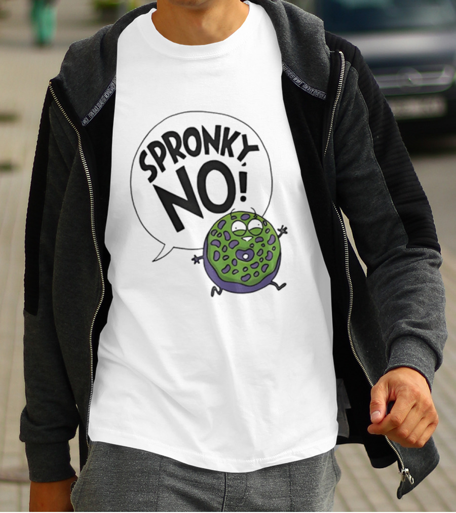 Donut Squad Spronky No Green Cartoon Doughnut T-Shirt