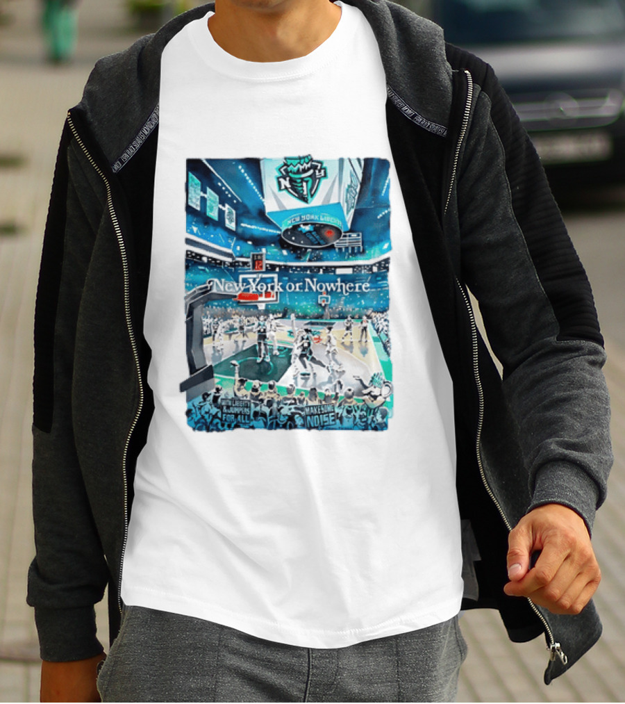 Gavin Snider New York Liberty Basketball New York Or Nowhere Stadium Scene T-Shirt