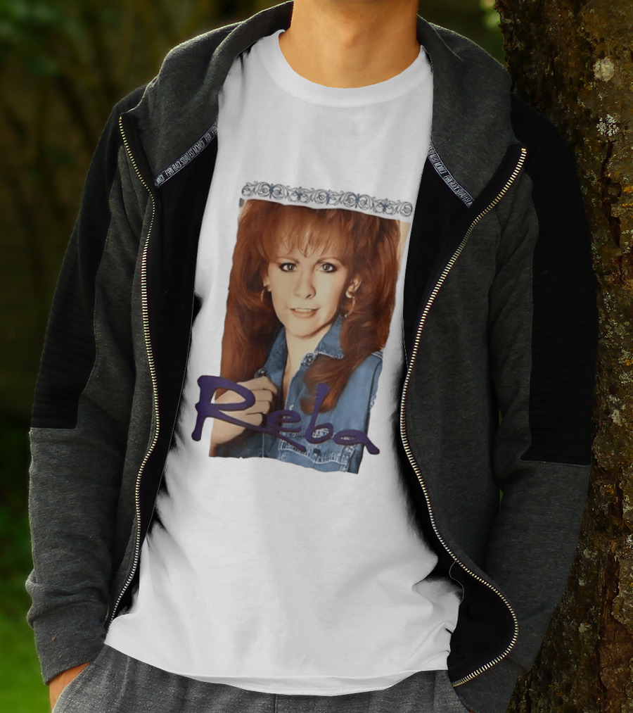 Hilary Duff Wearing Reba McEntire 1990s Denim Outfit T-Shirt