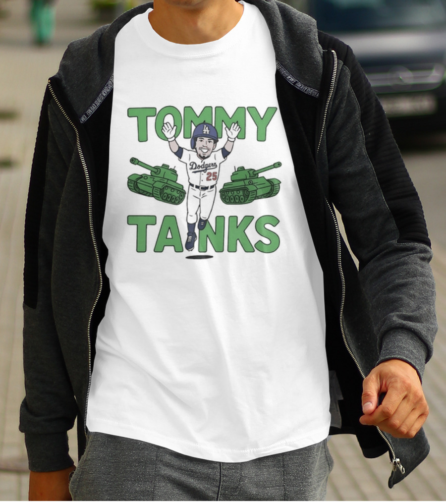 Tommy Tanks Dodgers Player Celebration Fantasy Sports T-Shirt