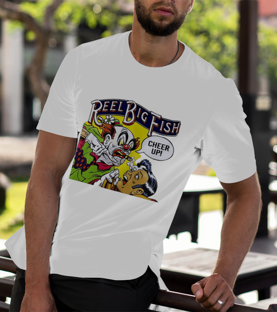 Reel Big Fish Cheer Up Clown Comic T-Shirt