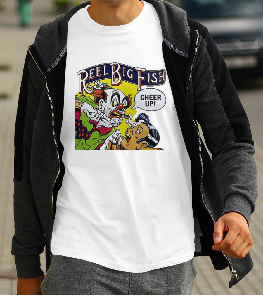 Reel Big Fish Cheer Up Clown Comic T-Shirt
