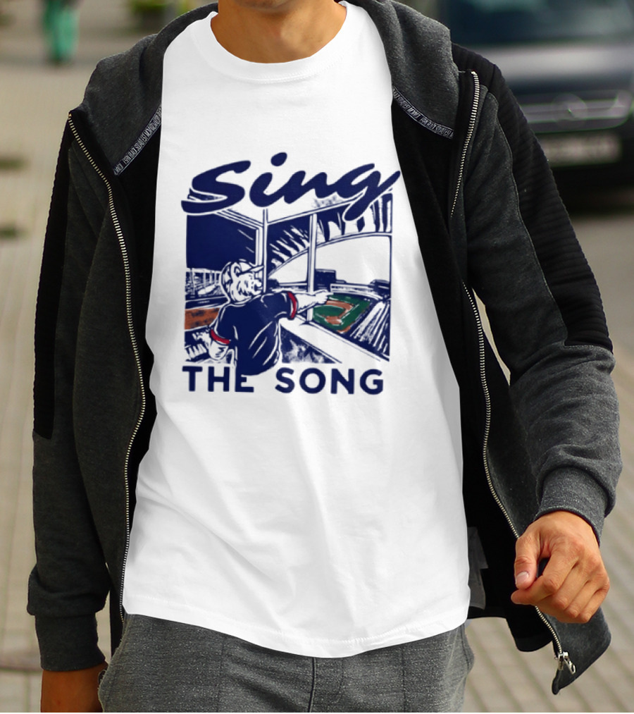 Sing The Song Chicago Cubs Clark The Cub Baseball Stadium Music T-Shirt
