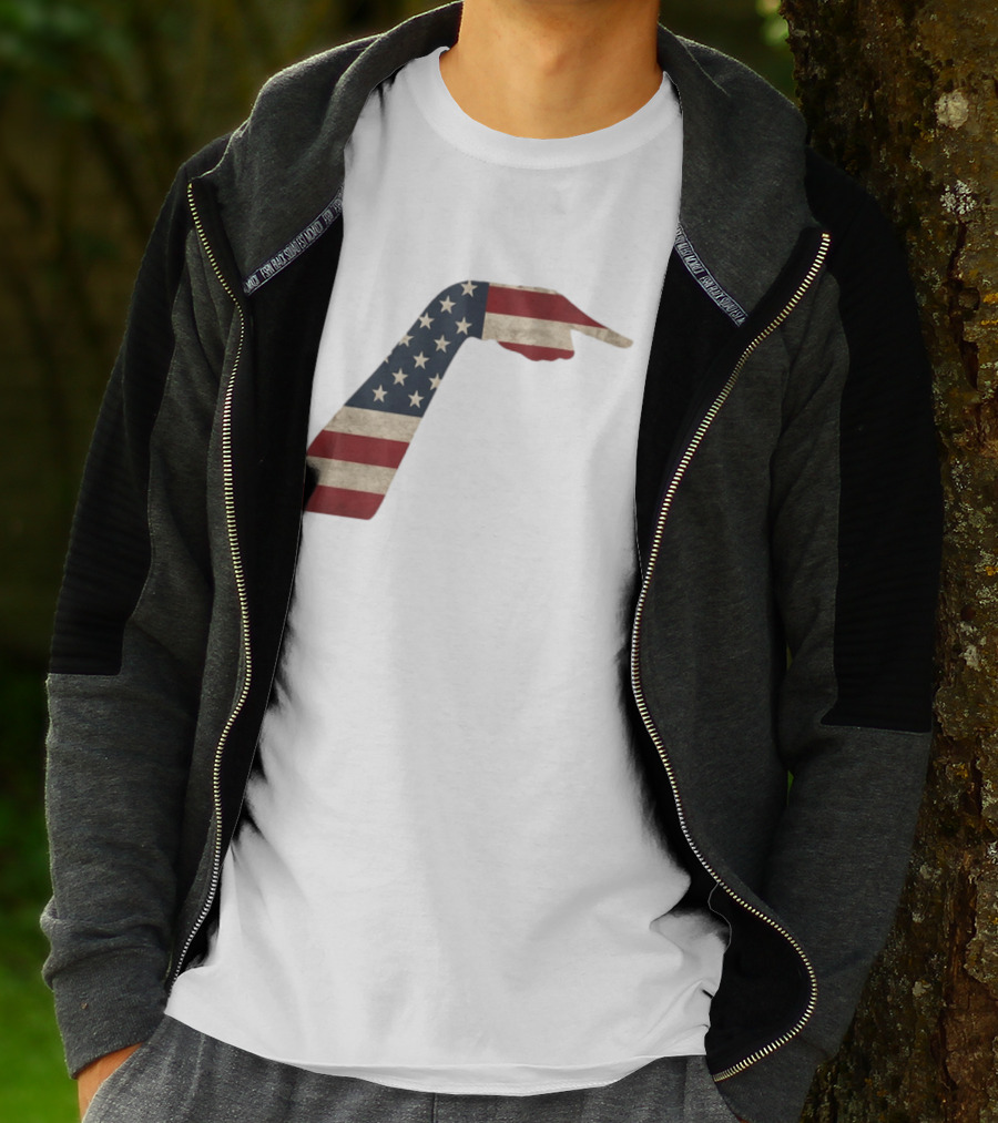 Sophie Cunningham American Flag Pointing Hand Patriotic USA Indiana Fever 2026 T-Shirt
