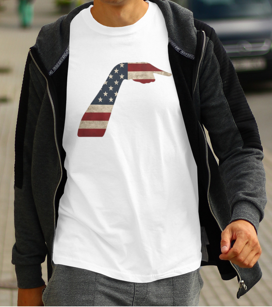 Sophie Cunningham American Flag Pointing Hand Patriotic USA Indiana Fever 2026 T-Shirt