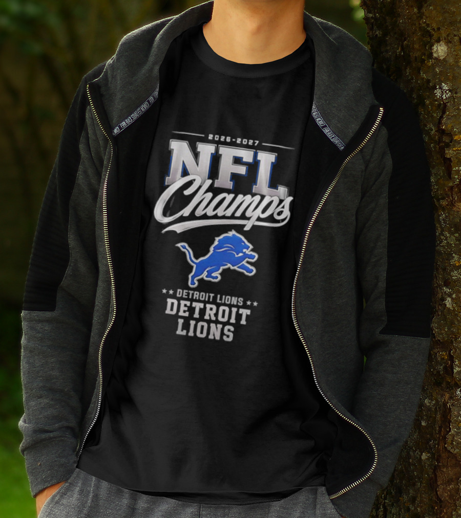 2026 2027 NFL Champs Detroit Lions T-Shirt