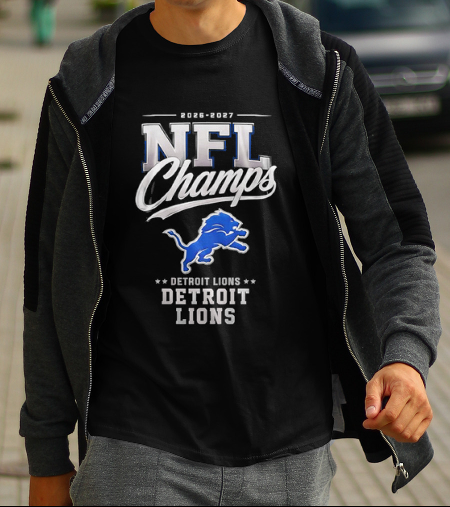 2026 2027 NFL Champs Detroit Lions T-Shirt