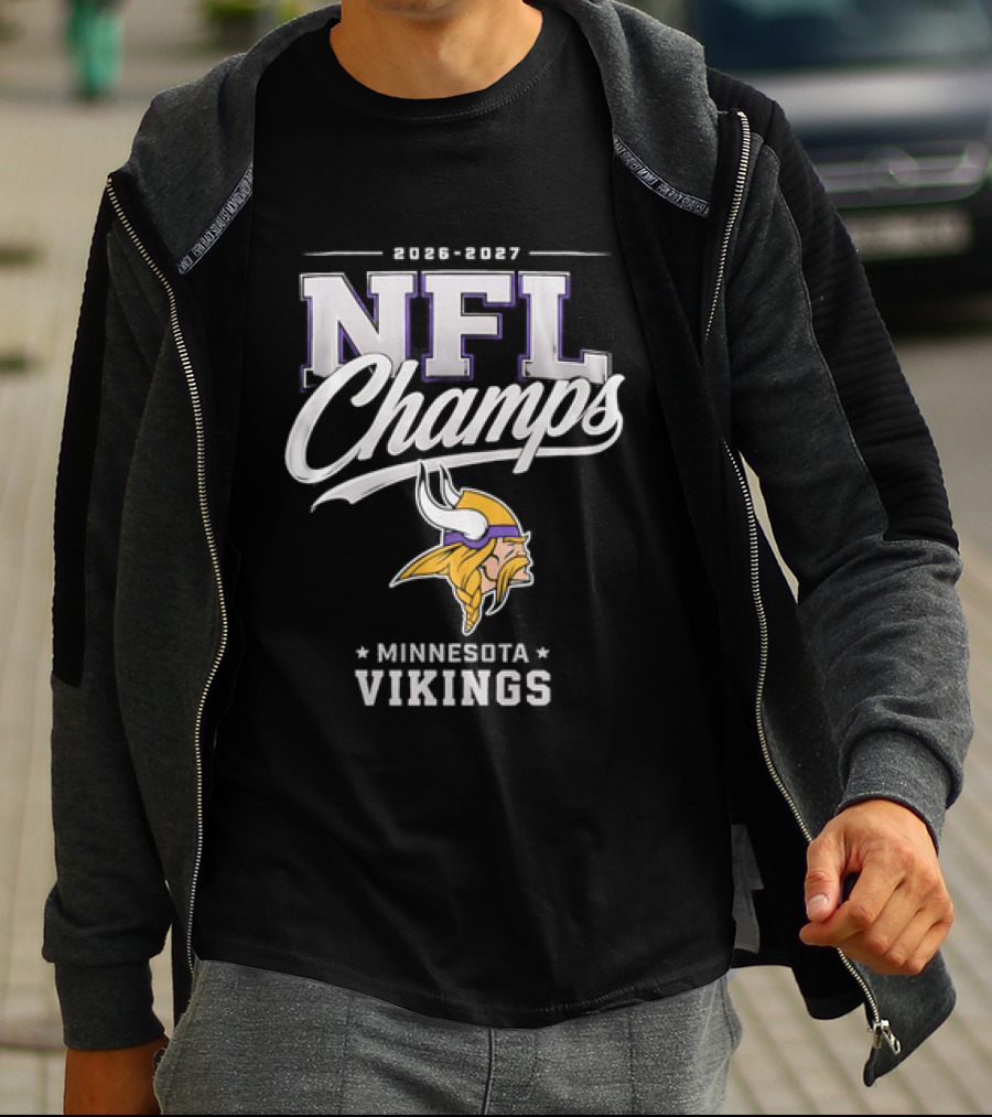 2026 2027 NFL Champs Minnesota Vikings T-Shirt