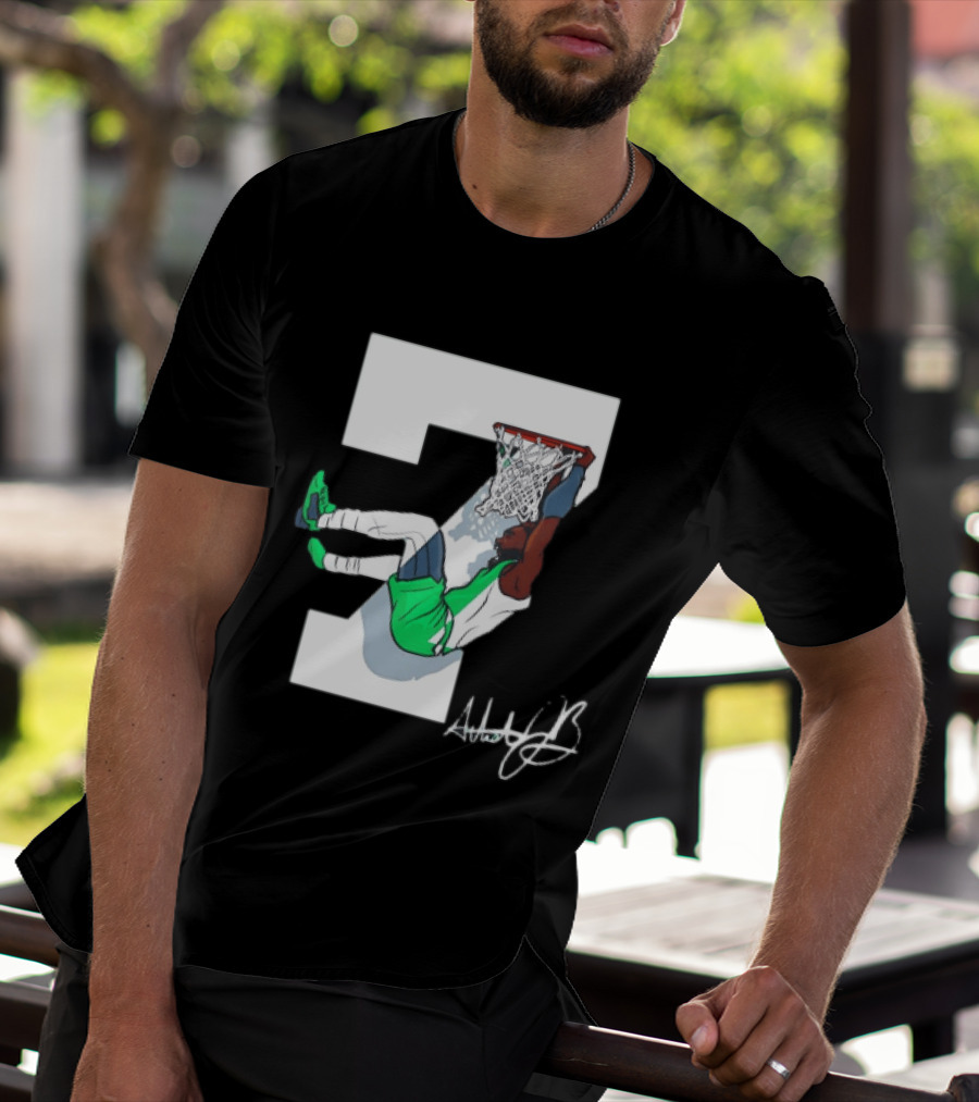 Boston Celtics Dunking Number 7 AthleticJb T-Shirt