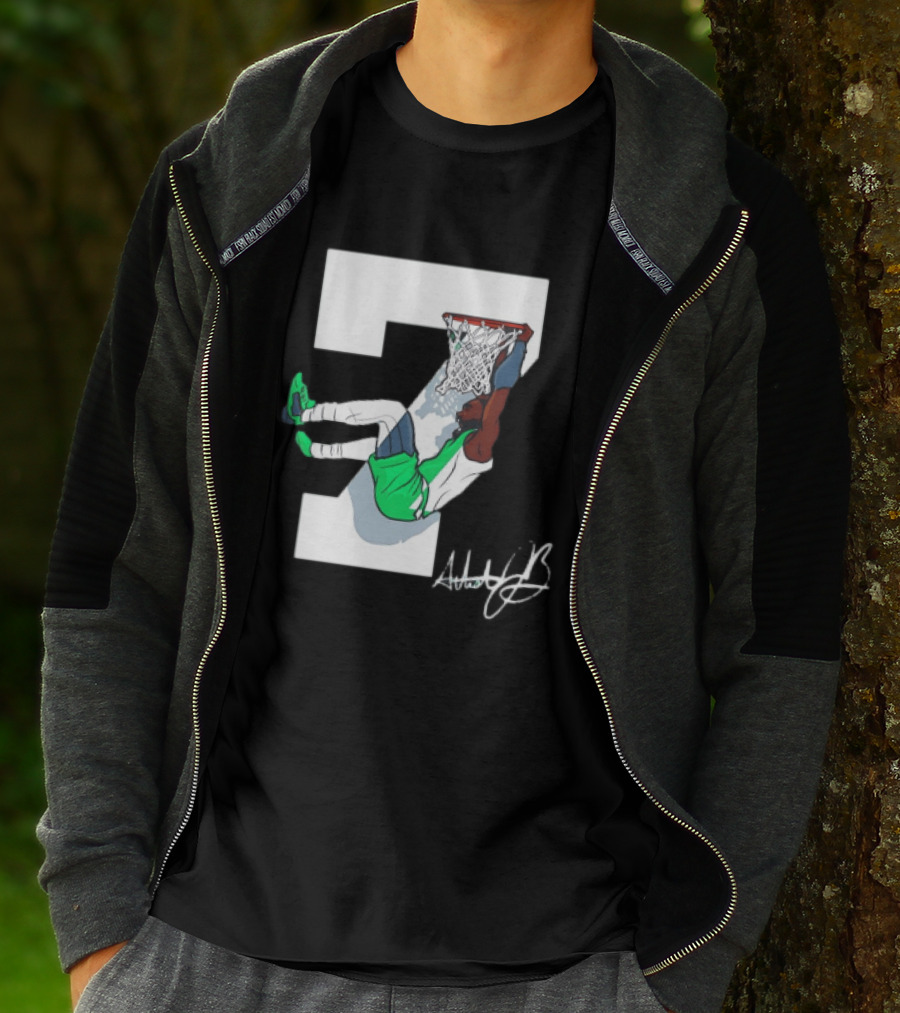 Boston Celtics Dunking Number 7 AthleticJb T-Shirt