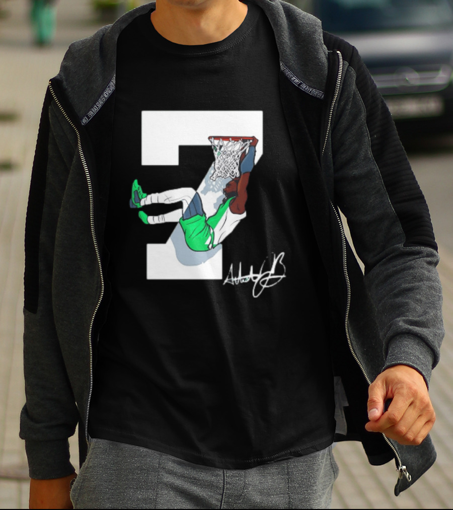 Boston Celtics Dunking Number 7 AthleticJb T-Shirt