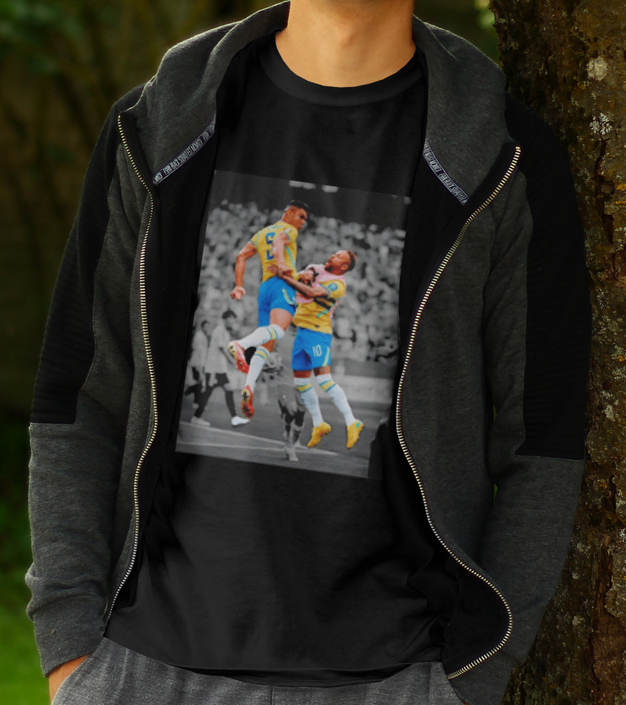 Casemiro Neymar Brazil Soccer Celebration World Cup 26WC T-Shirt