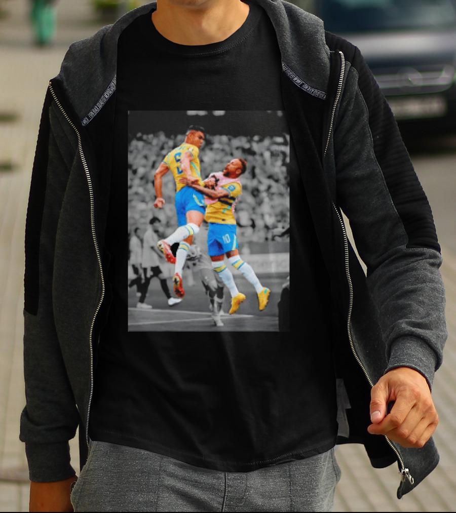 Casemiro Neymar Brazil Soccer Celebration World Cup 26WC T-Shirt