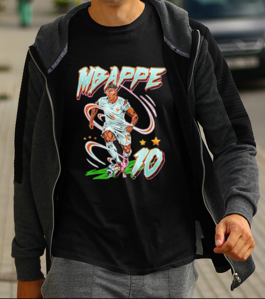 Kylian Mbappe 10 France National Team Soccer Star T-Shirt