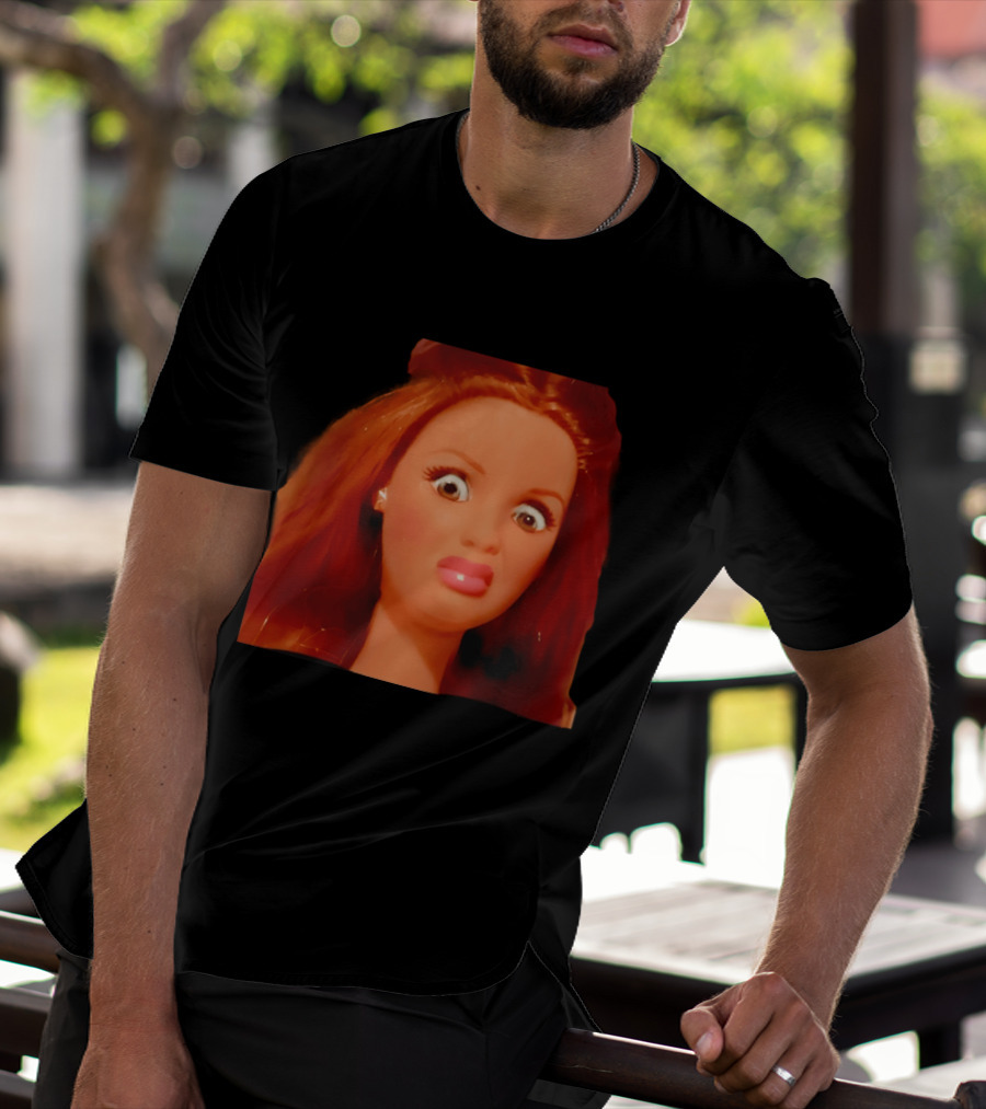 Disgusted Doll Meme Funny Barbie Expression T-Shirt