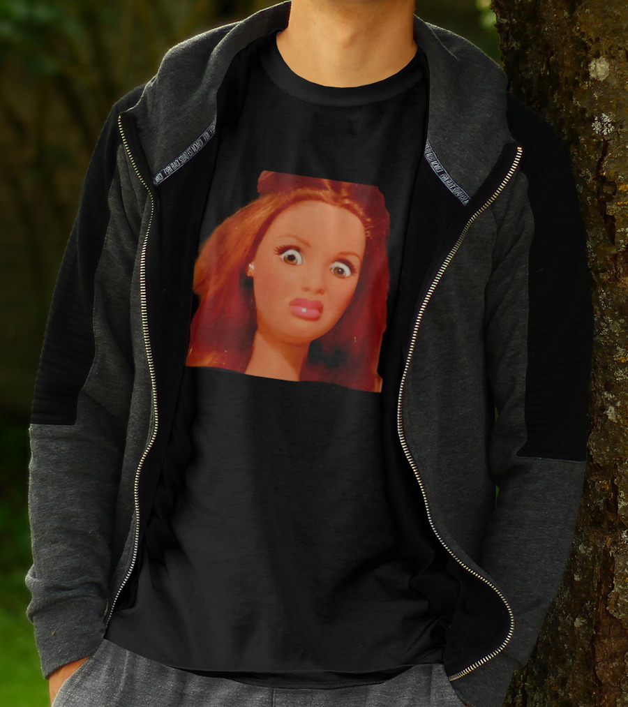 Disgusted Doll Meme Funny Barbie Expression T-Shirt