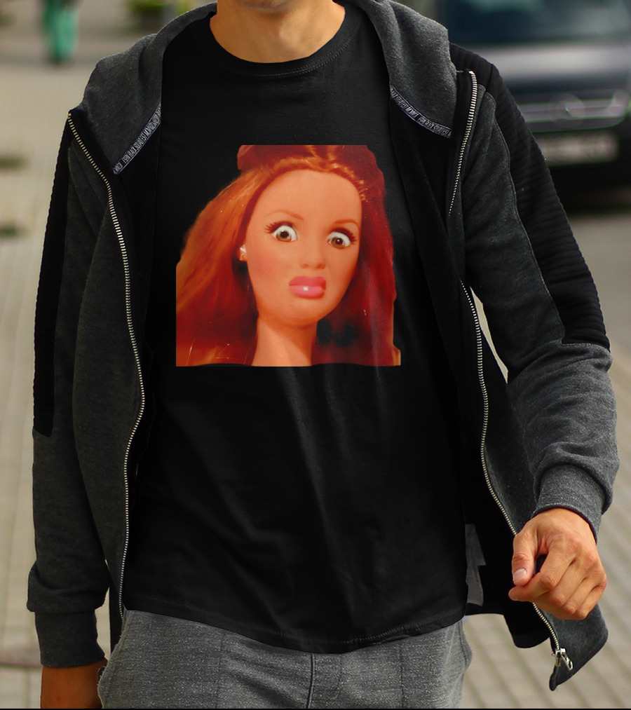 Disgusted Doll Meme Funny Barbie Expression T-Shirt