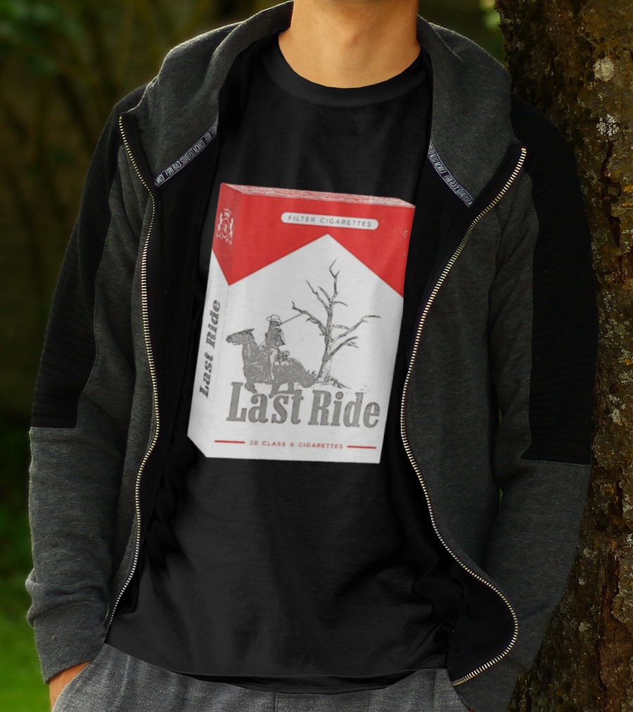 Last Ride Cowboy Dead Tree Filter Cigarettes 20 Class A T-Shirt